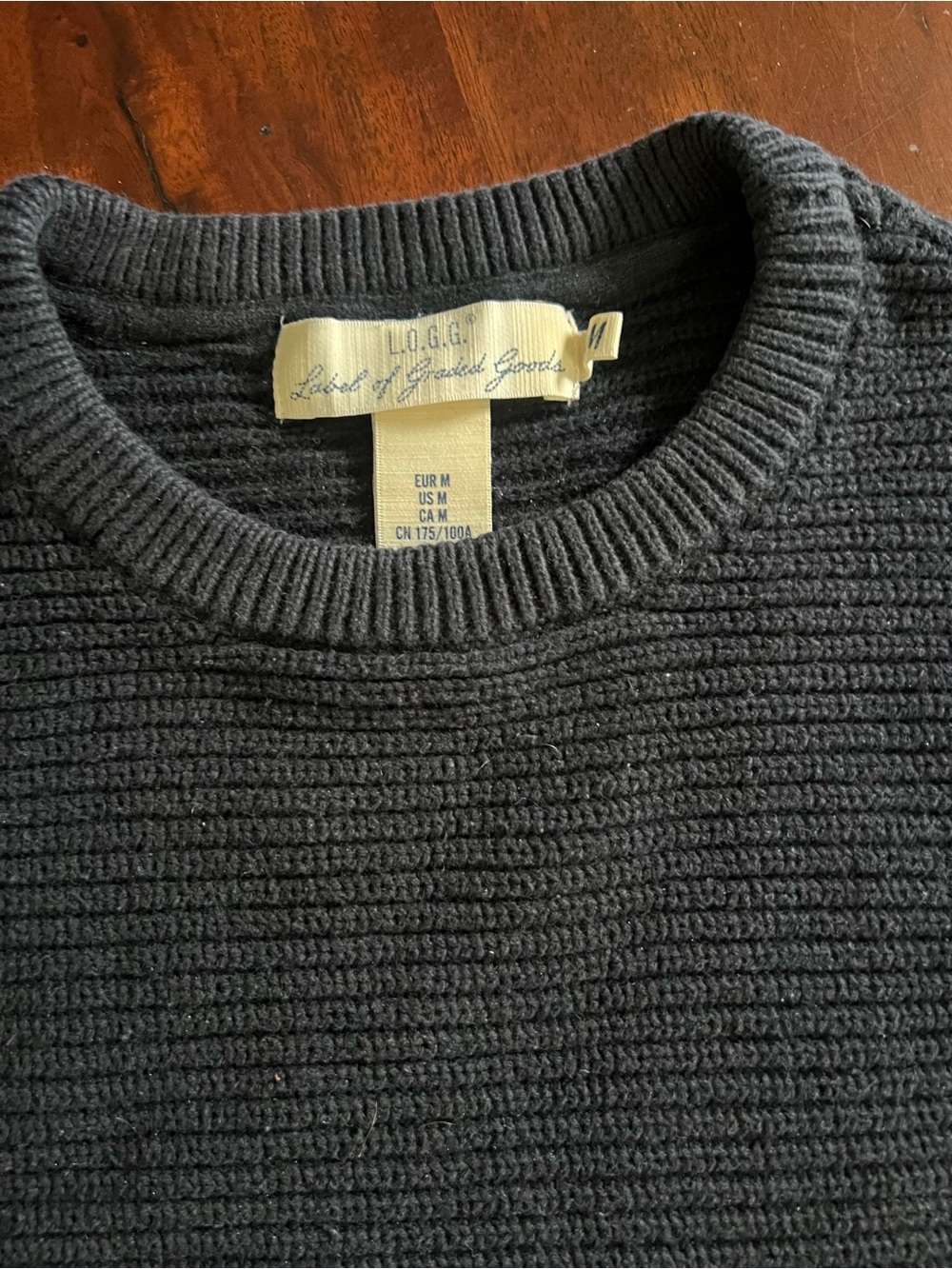 Men’s Black Sweater Medium